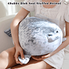 Almohada de foca Chubby Blob, lindo peluche de foca con 4 pe