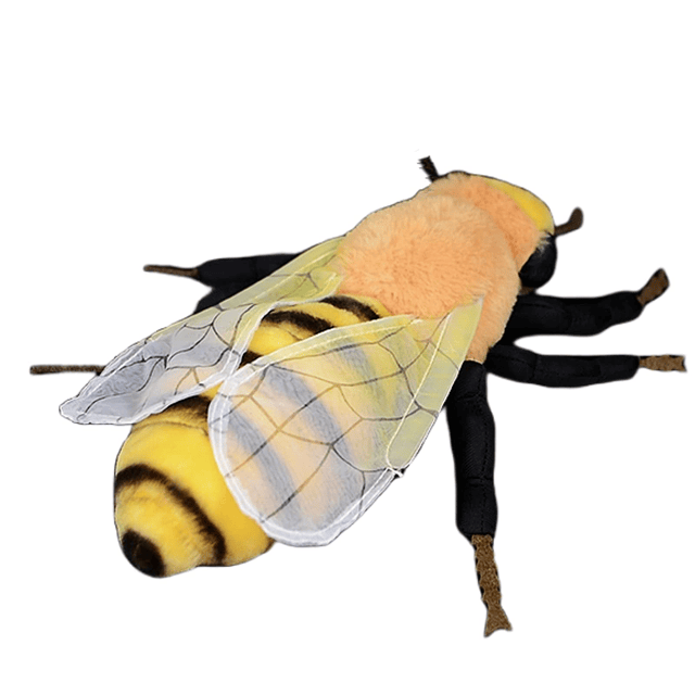 Animal de peluche de abeja realista, 10,24 pulgadas, juguete