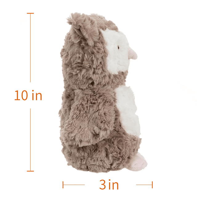 Toys Peluche de búho marrón, peluche suave, perfecto para ni