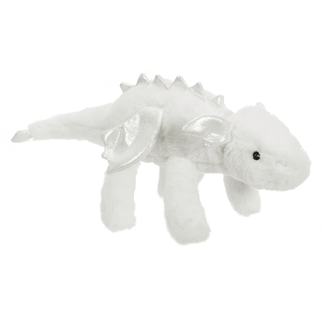 Toys Peluche de dragón blanco tumbado, dinosaurio, peluche