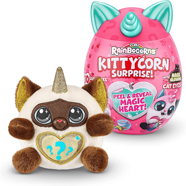 Kittycorn Surprise Series 1 (gato siamés) de ZURU, peluche c