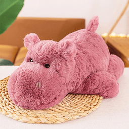 Peluche de hipopótamo de 13,7 pulgadas, peluche de hipopótam