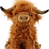 Highland Cow Peluche de vaca Highland, realista y esponjoso