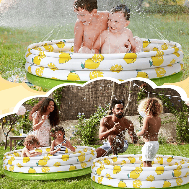 Aspersor de agua inflable para niños Piscina grande para per