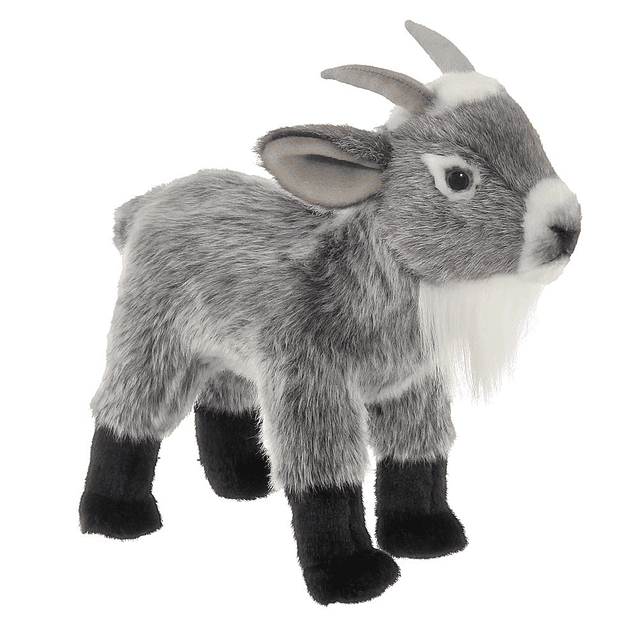 Bearington Garret Peluche de cabra gris, 12.0 in