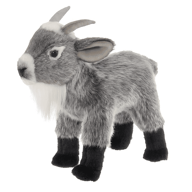 Bearington Garret Peluche de cabra gris, 12.0 in