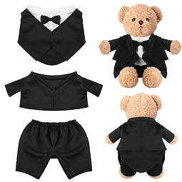 Conjunto de traje de esmoquin, ropa de oso adecuada para 131