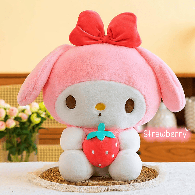 Juguetes de peluche Kawaii con fresa de 10.0 in, animales de