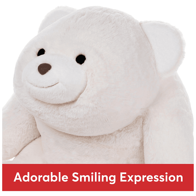 Snuffles Oso de Peluche Oso Polar de Peluche Extra Grande, B