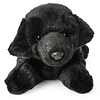 Peluche de perro labrador negro, tamaño mediano, 14.0 in