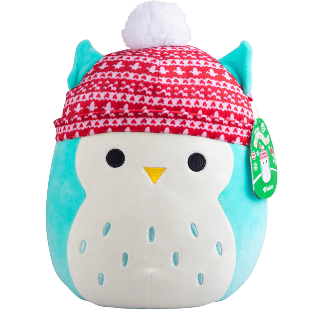 Original Winston The Owl de 10 pulgadas Peluche navideño of