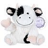 Animal de peluche de vaca calentable y refrigerable, almohad