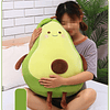 Muñeco de peluche de aguacate de simulación grande verde de