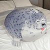 Almohada de felpa con foca Chubby Blob, lindo juguete de pel