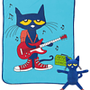 Pete The Cat Rock Out Mini Pillow Buddy y juego de manta de