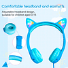 Auriculares para niños con Orejas de Gato con Cable y micróf