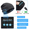 Gorro Bluetooth con auriculares inalámbricos, gorro suave co