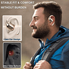 Auriculares abiertos Bluetooth 5.4 Micrófono incorporado Pan