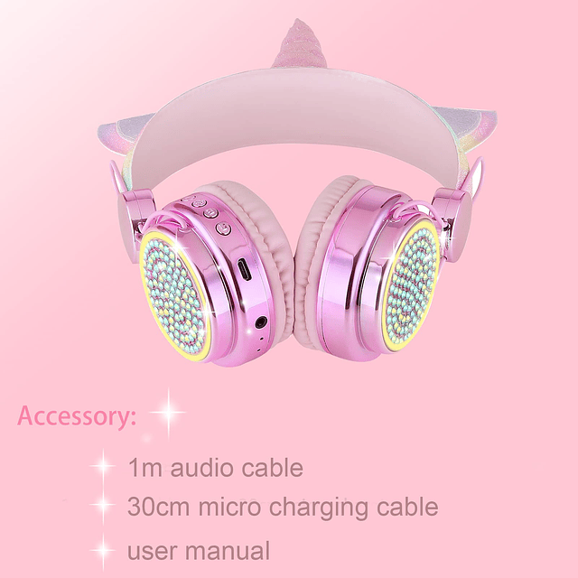 Auriculares inalámbricos para niños para niñas, niños y adol