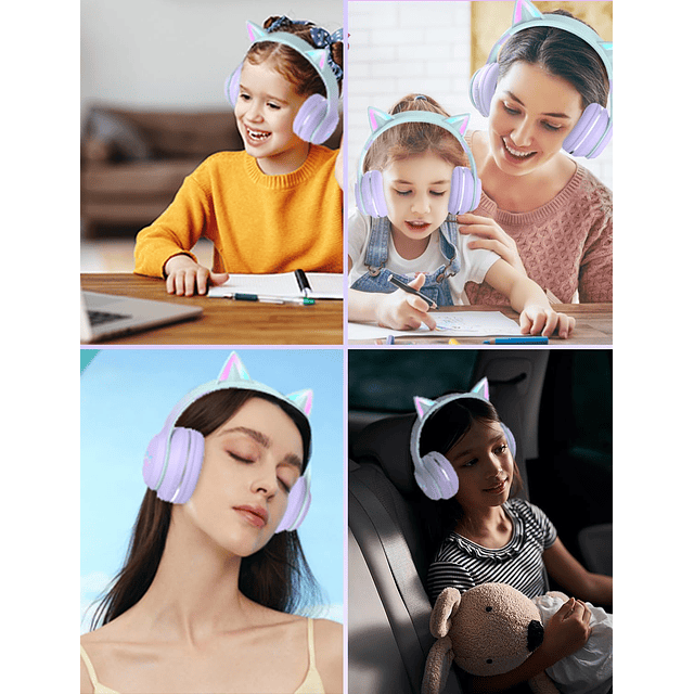 Auriculares Bluetooth para niños, auriculares inalámbricos c