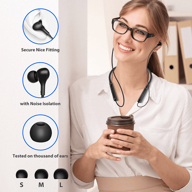 Auriculares inalámbricos Bluetooth con banda para el cuello