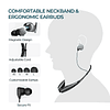 Auriculares con banda para el cuello, auriculares Bluetooth