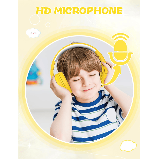 Auriculares Bluetooth para niños, auriculares inalámbricos c