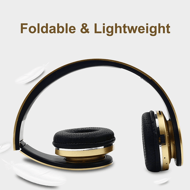 Auriculares Bluetooth inalámbricos, auriculares con luz LED