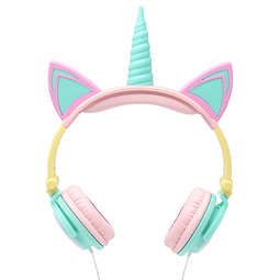 Auriculares de unicornio con luz LED para niños