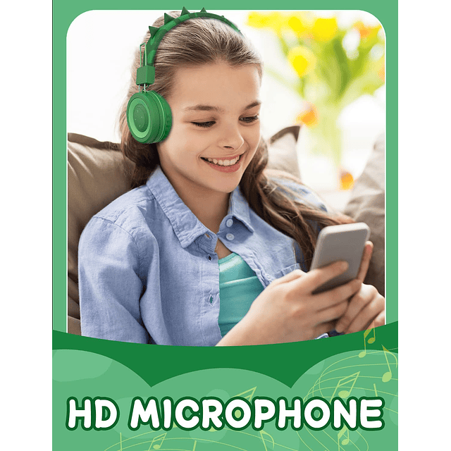 Auriculares Bluetooth para niños con micrófono para la escue