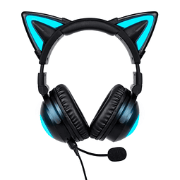 Auriculares inalámbricos con orejas de gato (12 cambios de c