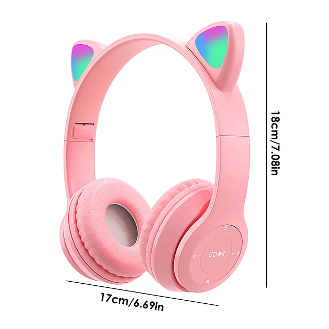 Auriculares inalámbricos Bluetooth 5.0 para niñas, auricular