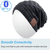 Gorro con Bluetooth, auriculares inalámbricos lavables, somb