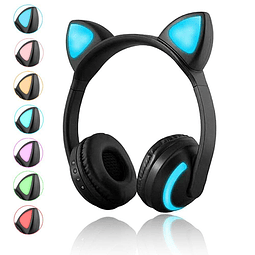 Auriculares inalámbricos Bluetooth con orejas de gato con mi