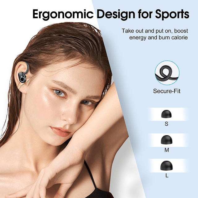 Auriculares inalámbricos, Auriculares Bluetooth 5.3 Deportiv