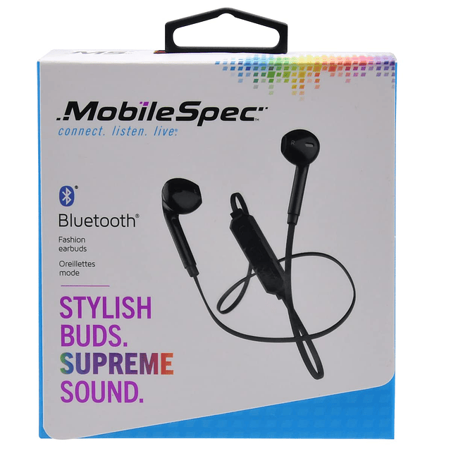 Auriculares Bluetooth de moda MobileSpec MBS11301 - Negro