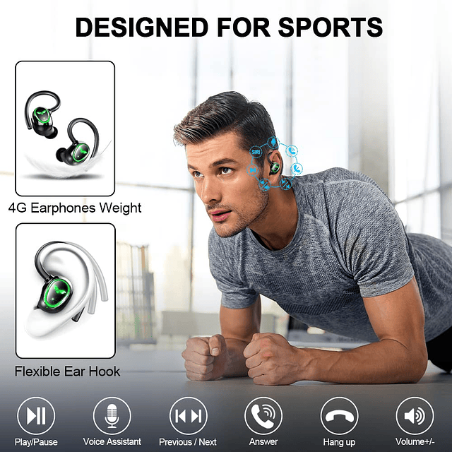 Auriculares inalámbricos Bluetooth 5.3 Auriculares deportivo