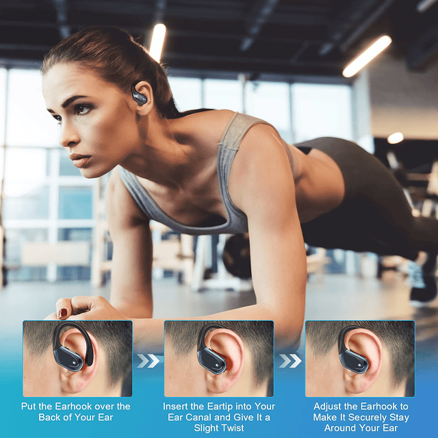 Auriculares Bluetooth 60 Horas de Reproducción, Auriculares