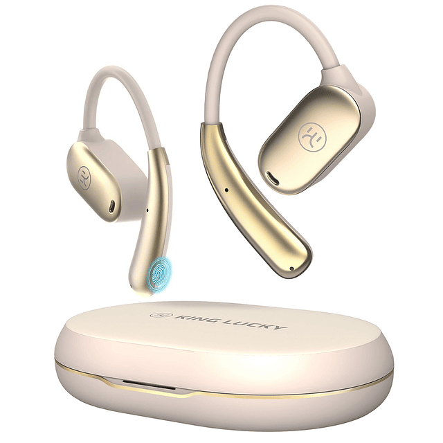 Auriculares de oído abierto inalámbricos Bluetooth 5.3, verd