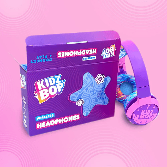 Auriculares Bluetooth Kidz Bop para niños | Micrófono y parl