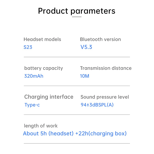 Auriculares inalámbricos, Auriculares Bluetooth V5.3, Sonido
