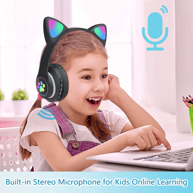 Auriculares para niños, Auriculares inalámbricos Bluetooth p