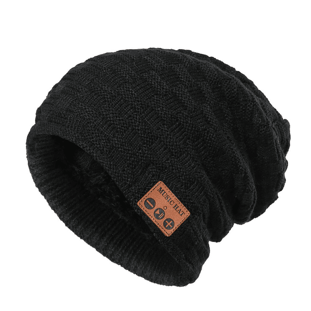 Gorro inalámbrico Bluetooth, gorro de punto unisex para depo