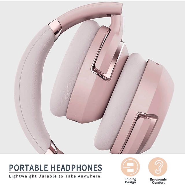 Auriculares Bluetooth, plegables y portátiles sobre la oreja