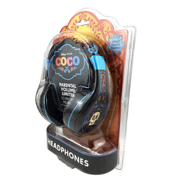 Auriculares para niños Coco Estéreo ajustable, sin enredos,