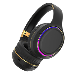 Auriculares Bluetooth con luces RGB, auriculares supraaurale