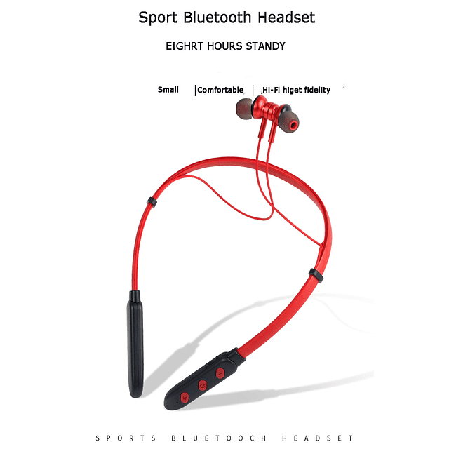 Auriculares QT S con banda para el cuello Bluetooth, auricul