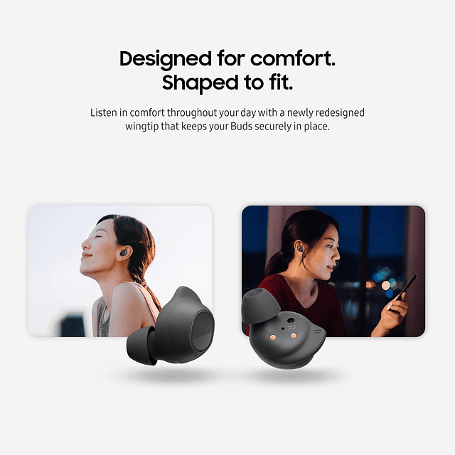 Audífonos inalámbricos Bluetooth Galaxy Buds FE, ajuste cómo