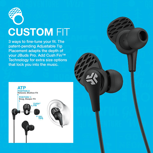 Auriculares inalámbricos Bluetooth JBuds Pro, negros, contro