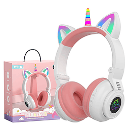 Auriculares Unicornio para niños para niñas, Auriculares Blu